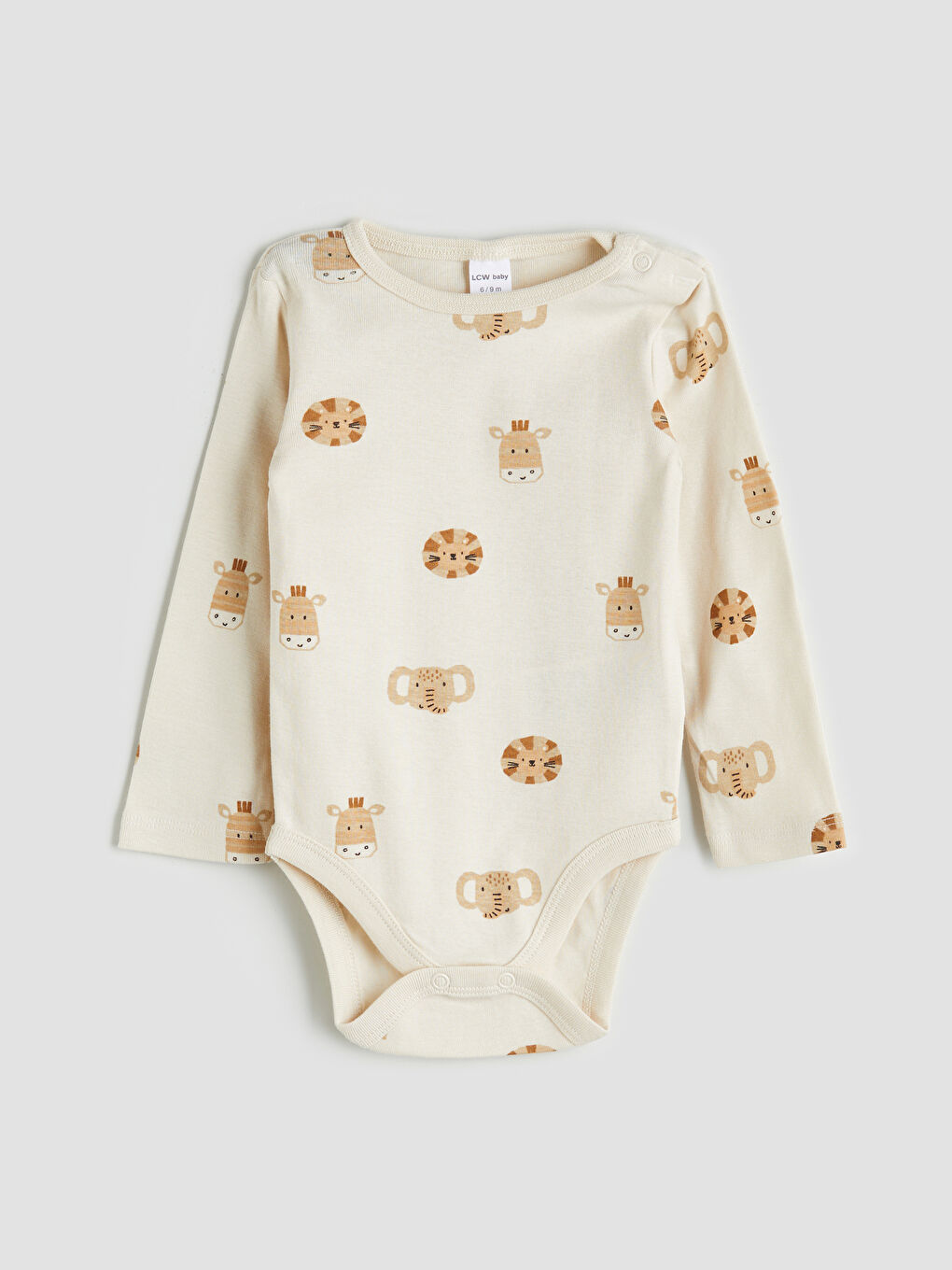 LC WAIKIKI Baby Boy BEIGE Bodysuit -W59739Z1-LQB