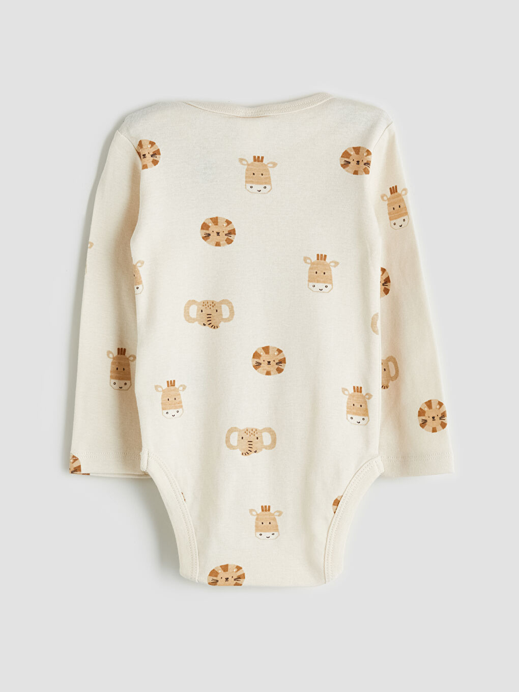 LC WAIKIKI Baby Boy BEIGE Bodysuit -W59739Z1-LQB