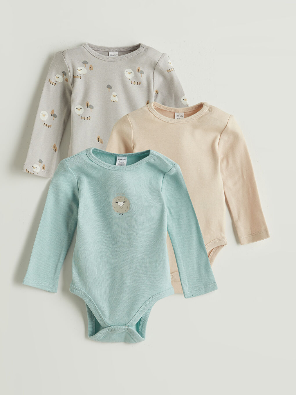 LC WAIKIKI Baby Boy BLUE Bodysuit -W59741Z1-G0S