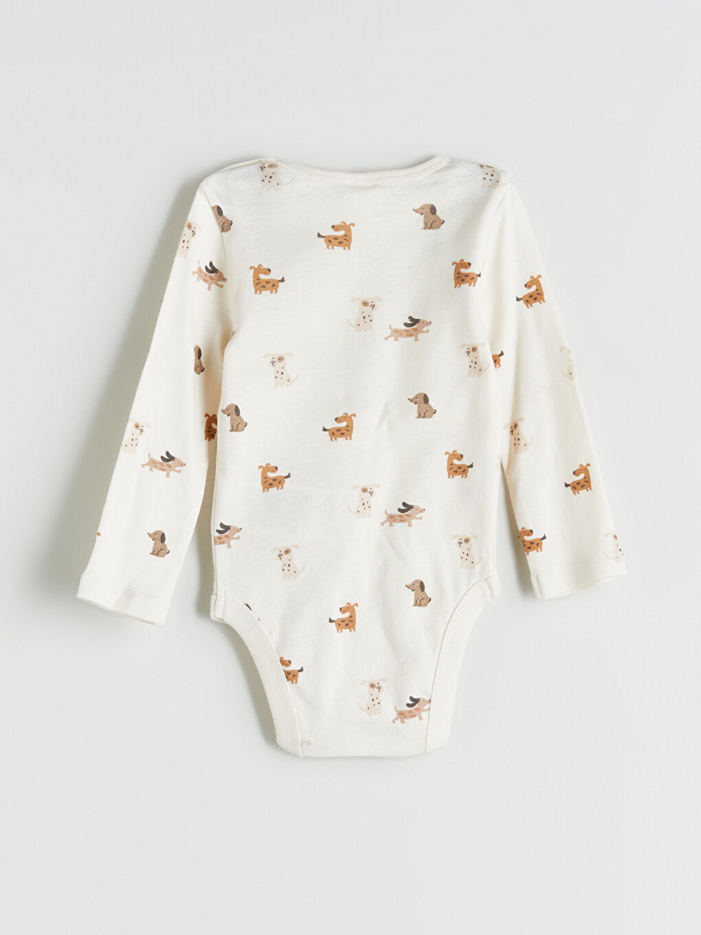 Baby Boy Beige Bodysuit-2