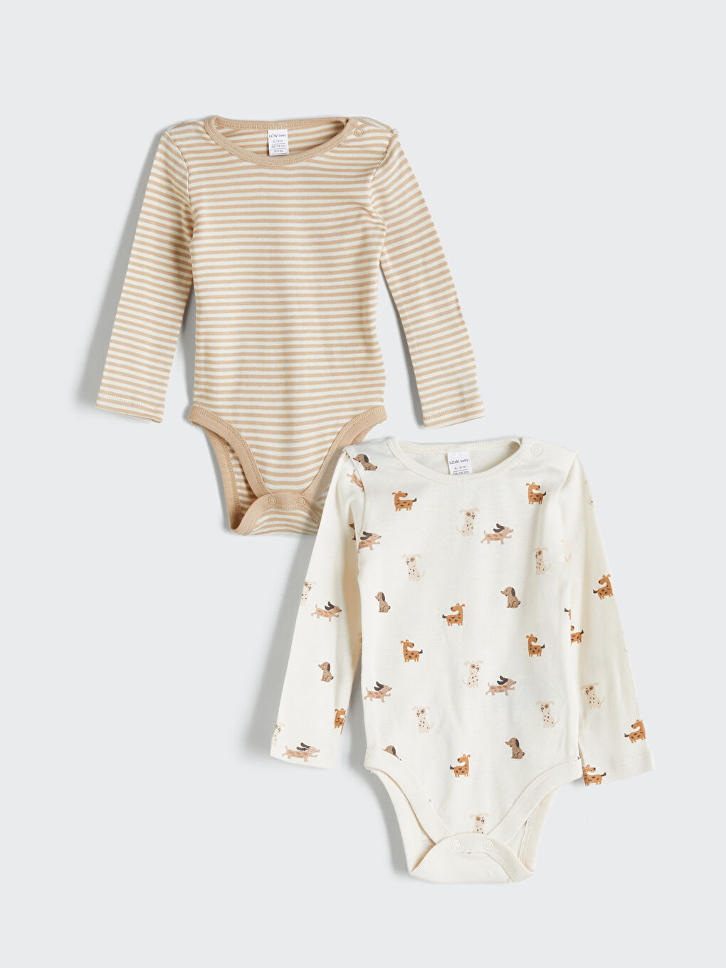 LCW baby Baby Boy BEIGE Bodysuit -W59743Z1-LQA