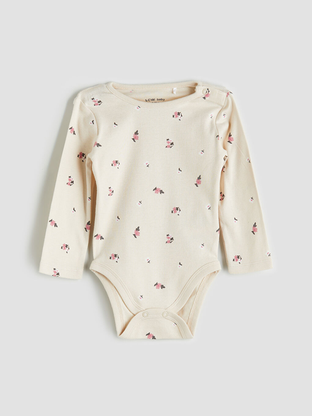 LC WAIKIKI Baby Girl BEIGE Bodysuit -W59749Z1-LQB