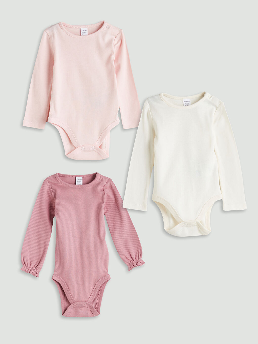 LC WAIKIKI Baby Girl PINK Bodysuit -W59754Z1-VWX