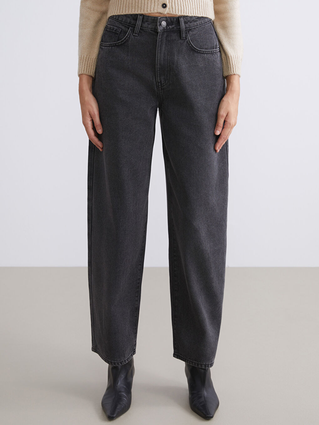 LCW Jeans Barrel Fit Women's Jeans -W59774Z8-GRD