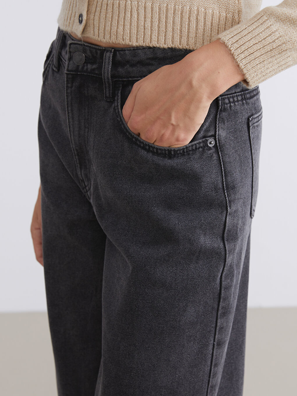 LCW Jeans Barrel Fit Women's Jeans -W59774Z8-GRD