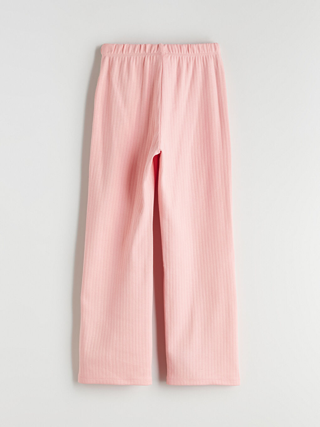 Pembe Beli Lastikli Kız Çocuk Pijama Alt