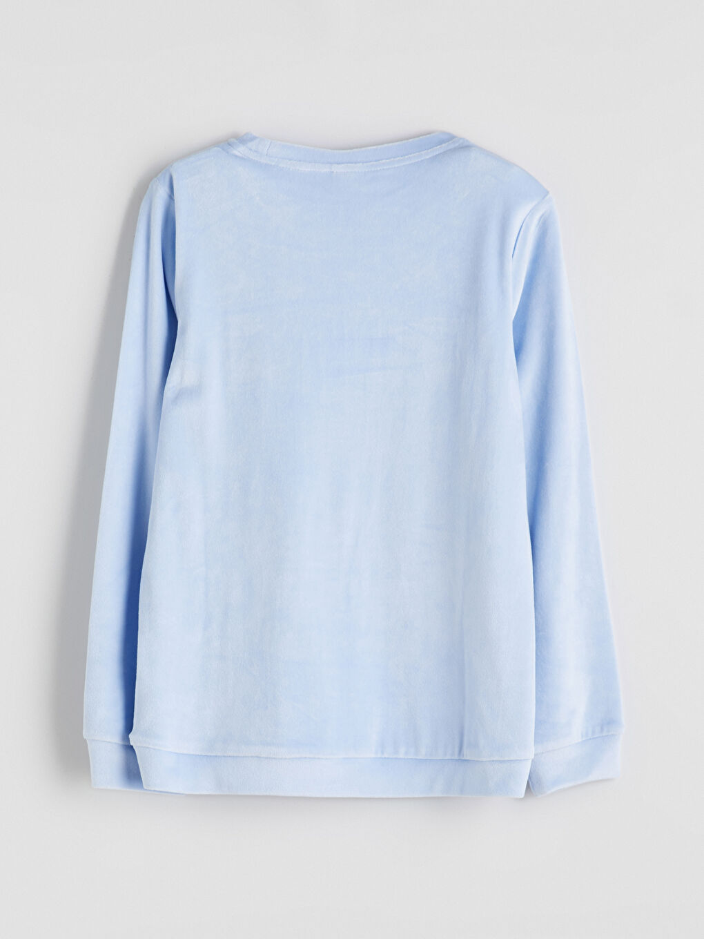 Lila Kız Çocuk Kadife Pijama Üst-1