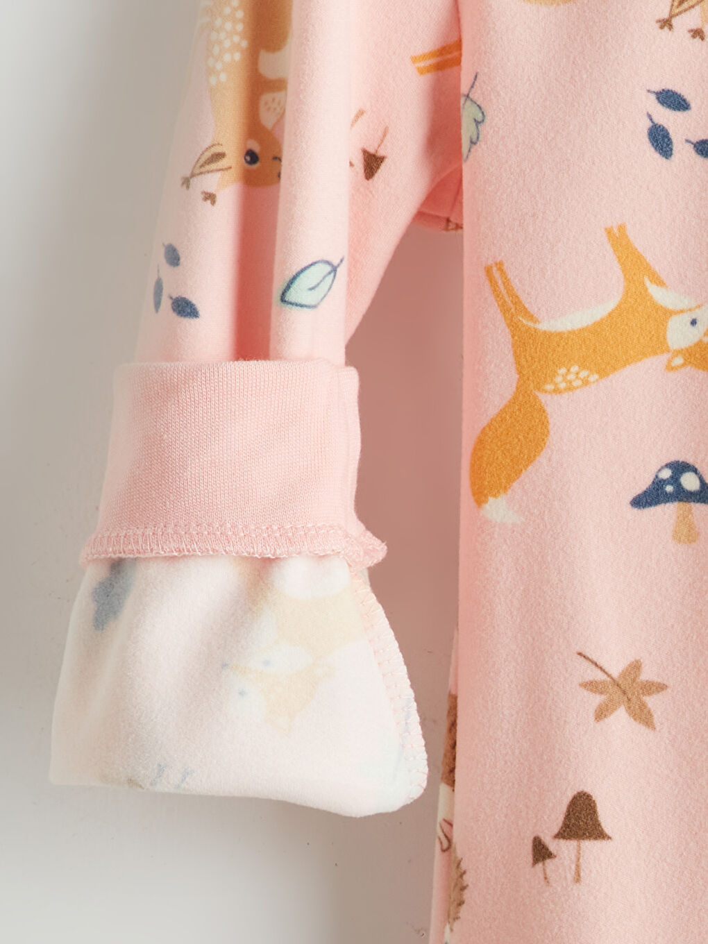 Pembe Desenli Kız Çocuk Pijama Üst-2