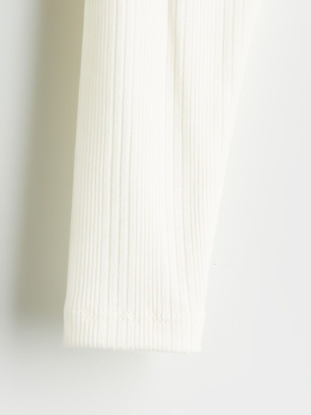 Ekru Beli Lastikli Kız Bebek Tayt-1