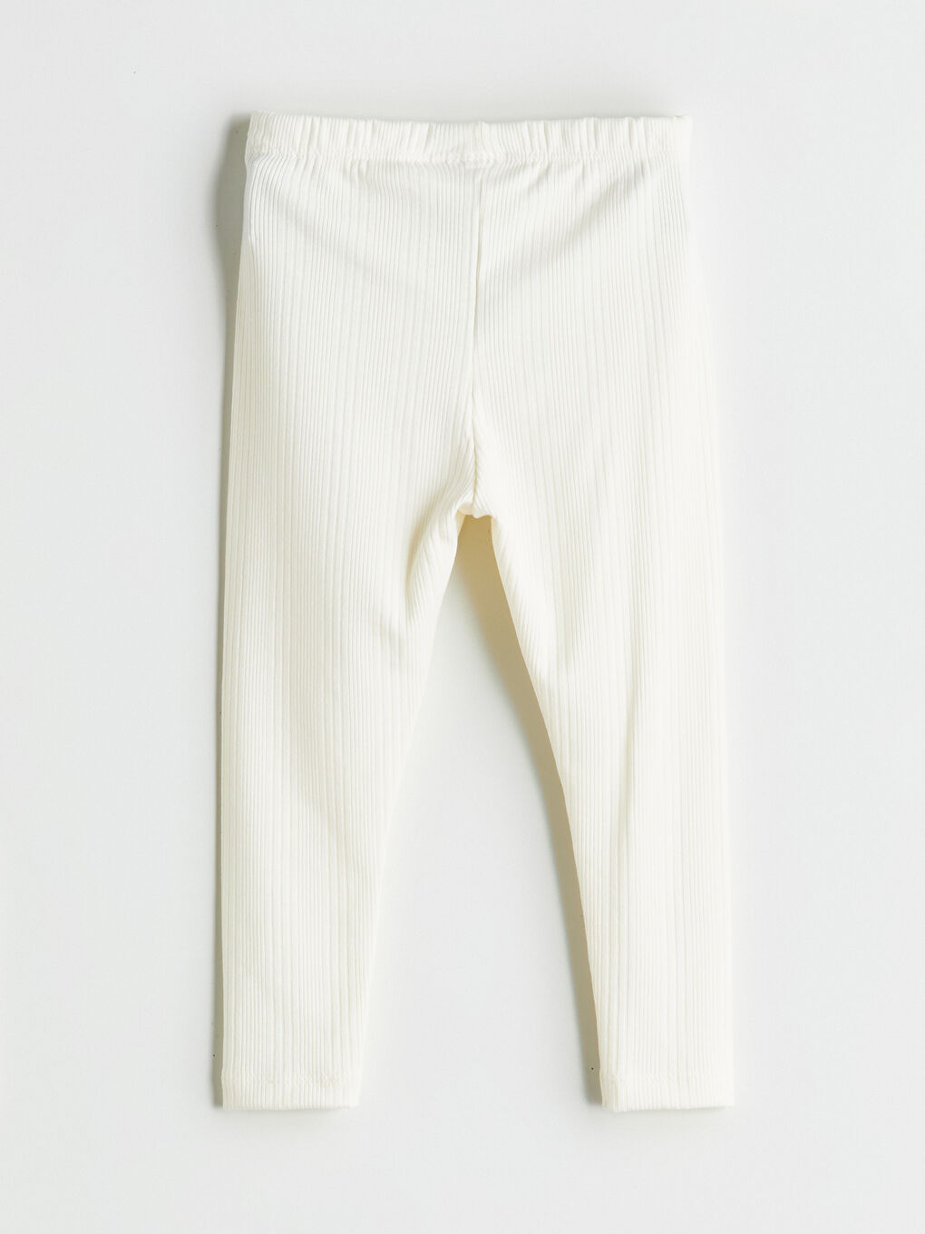 Ekru Beli Lastikli Kız Bebek Tayt-2