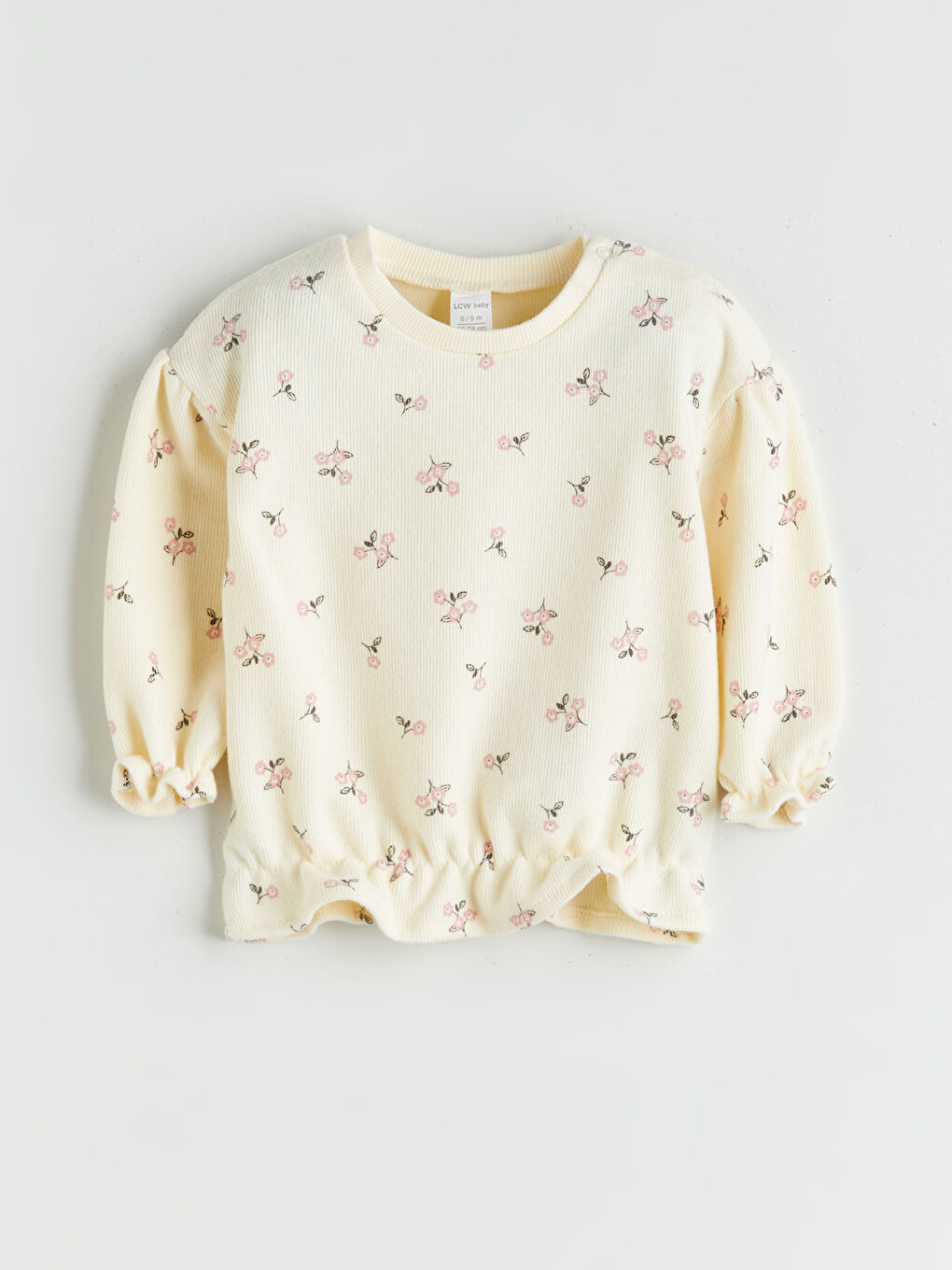 Свитшот с круглым вырезом и цветочным принтом для девочек и леггинсы, комплект из 2 предметов-2