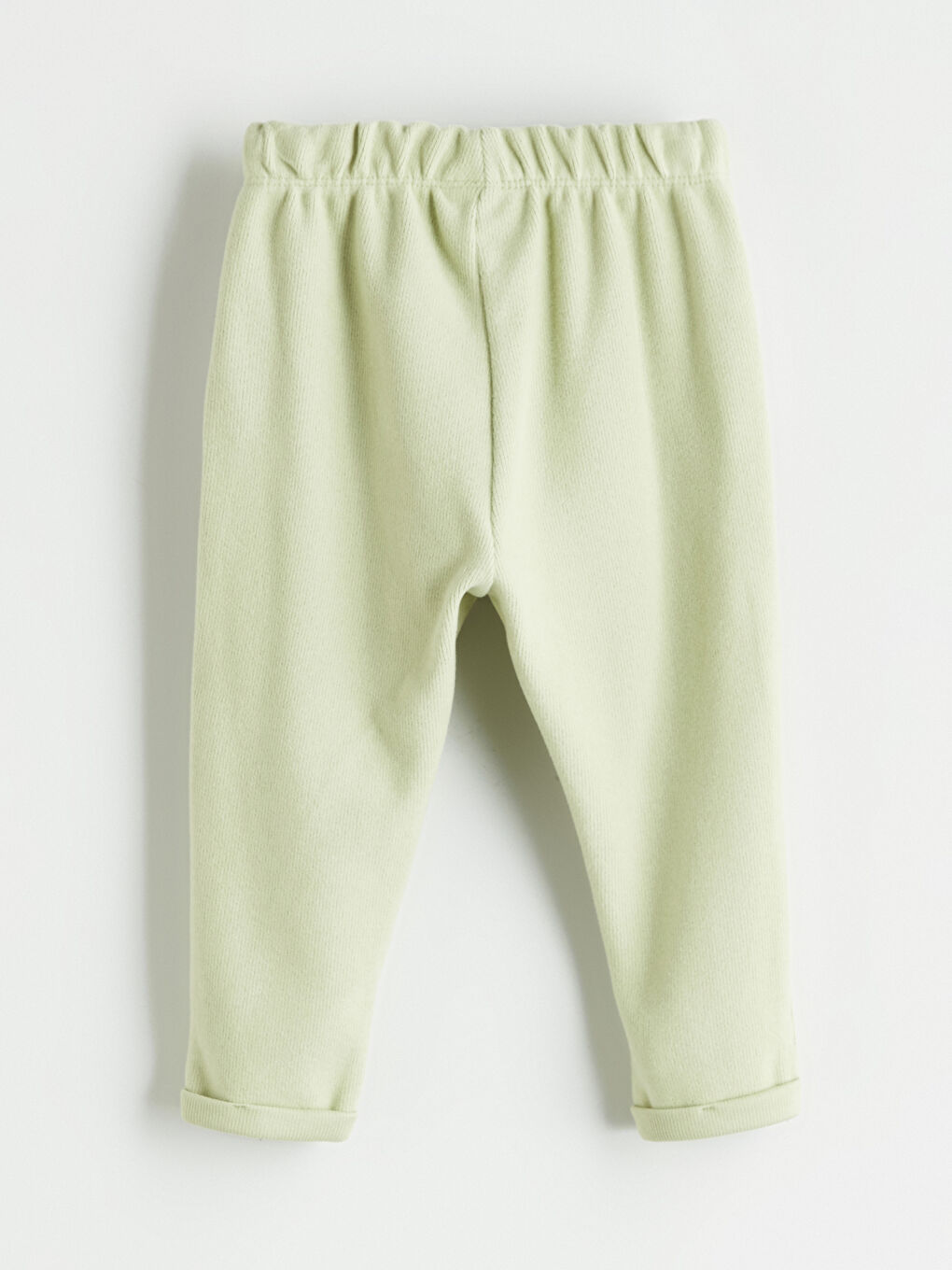 Yeşil Beli Lastikli Kız Bebek Eşofman Altı-1