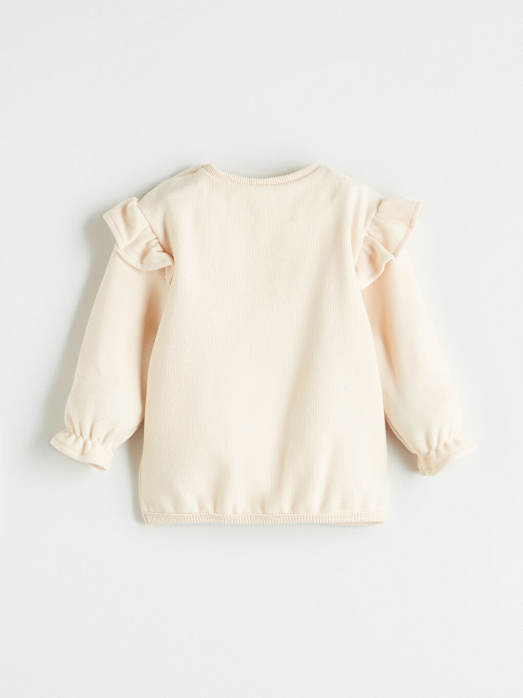 LCW baby سويتشيرت و ليڭينغ زهري للبنات الصغار بكول مدور - 2 خيوط -W59820Z1-S6R