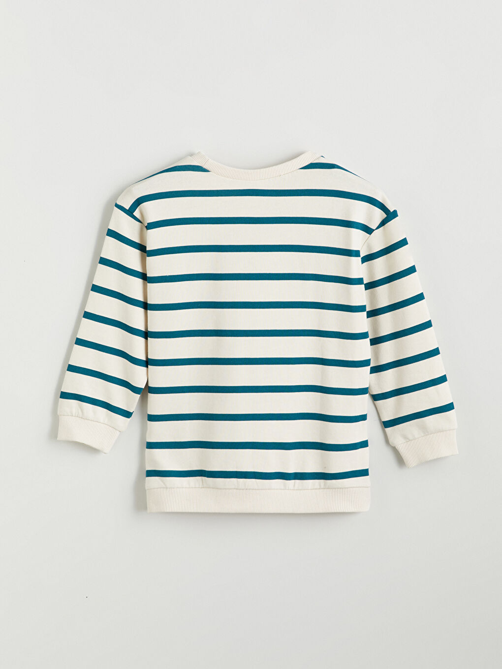 Crew Neck Striped Boys' Sweatshirt-2