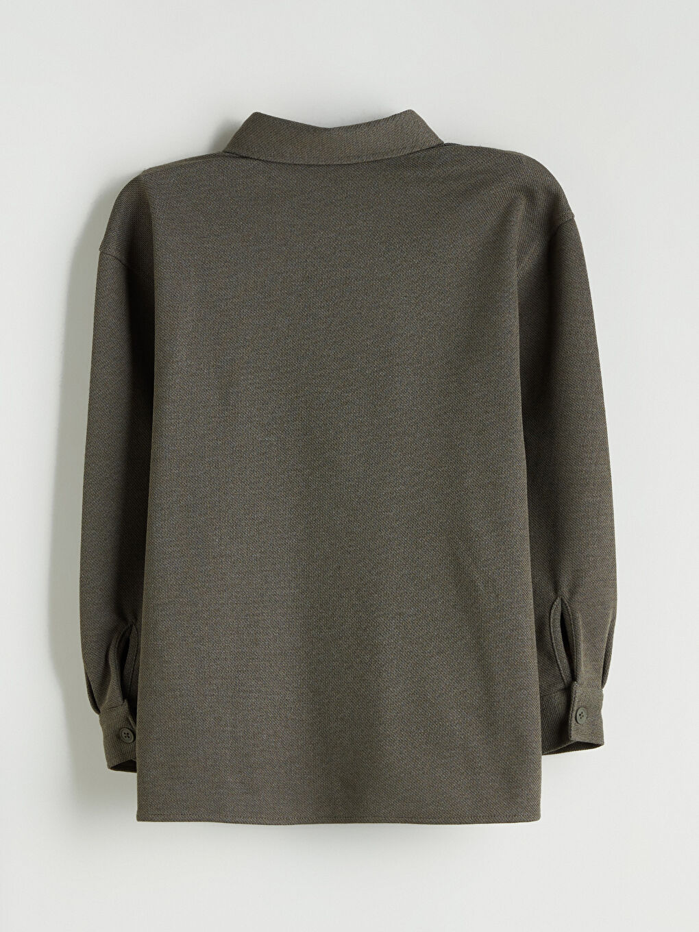 Haki Uzun Kollu Erkek Çocuk Gömlek-2