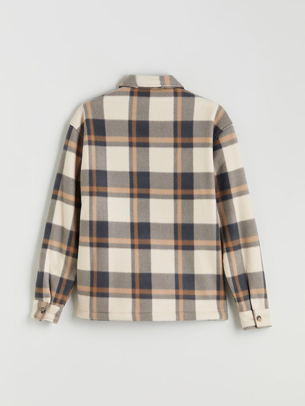 Comfortable Fit Long Sleeve Plaid Men's Shirt Jacket-12