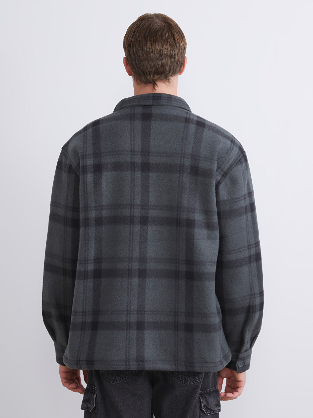 Comfortable Fit Plaid Men's Shirt Jacket-4