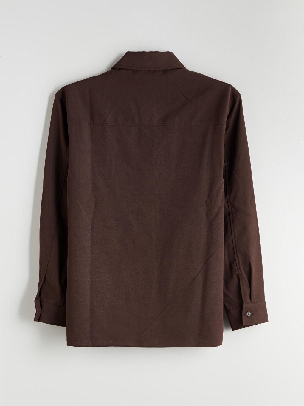 Comfortable Fit Long Sleeve Velvet Men's Shirt Jacket-9