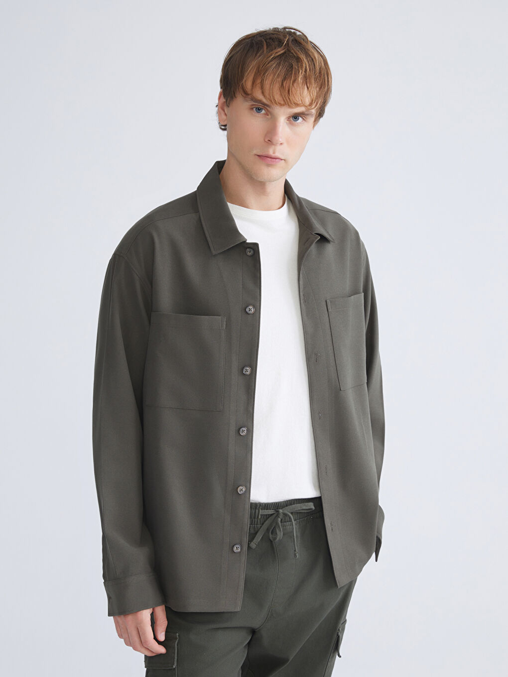 Man KHAKI Shirt Jacket