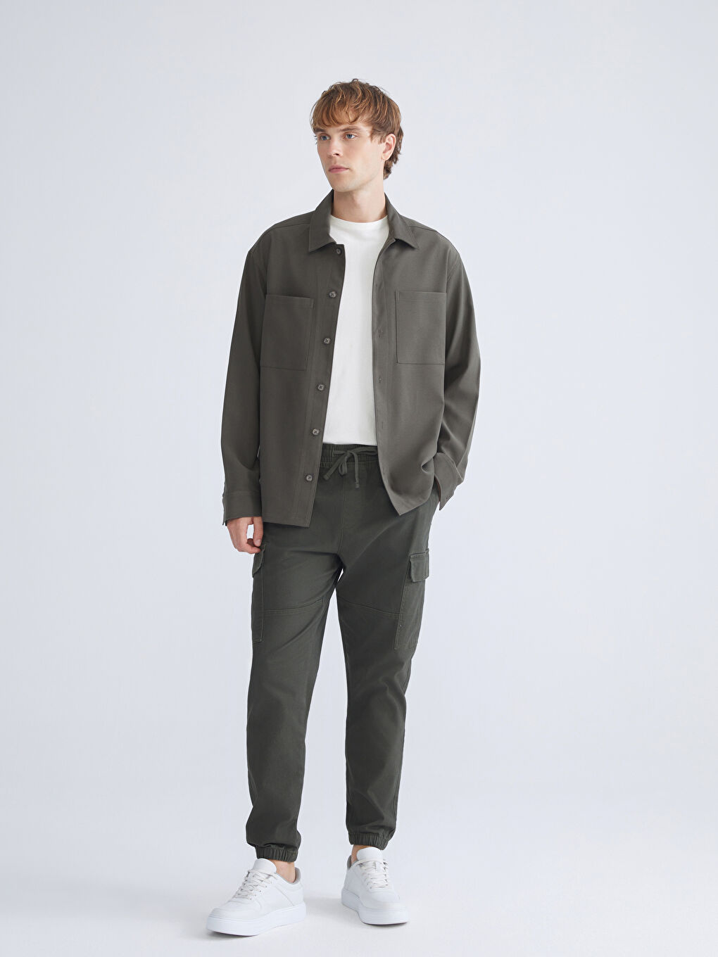 Man KHAKI Shirt Jacket-3