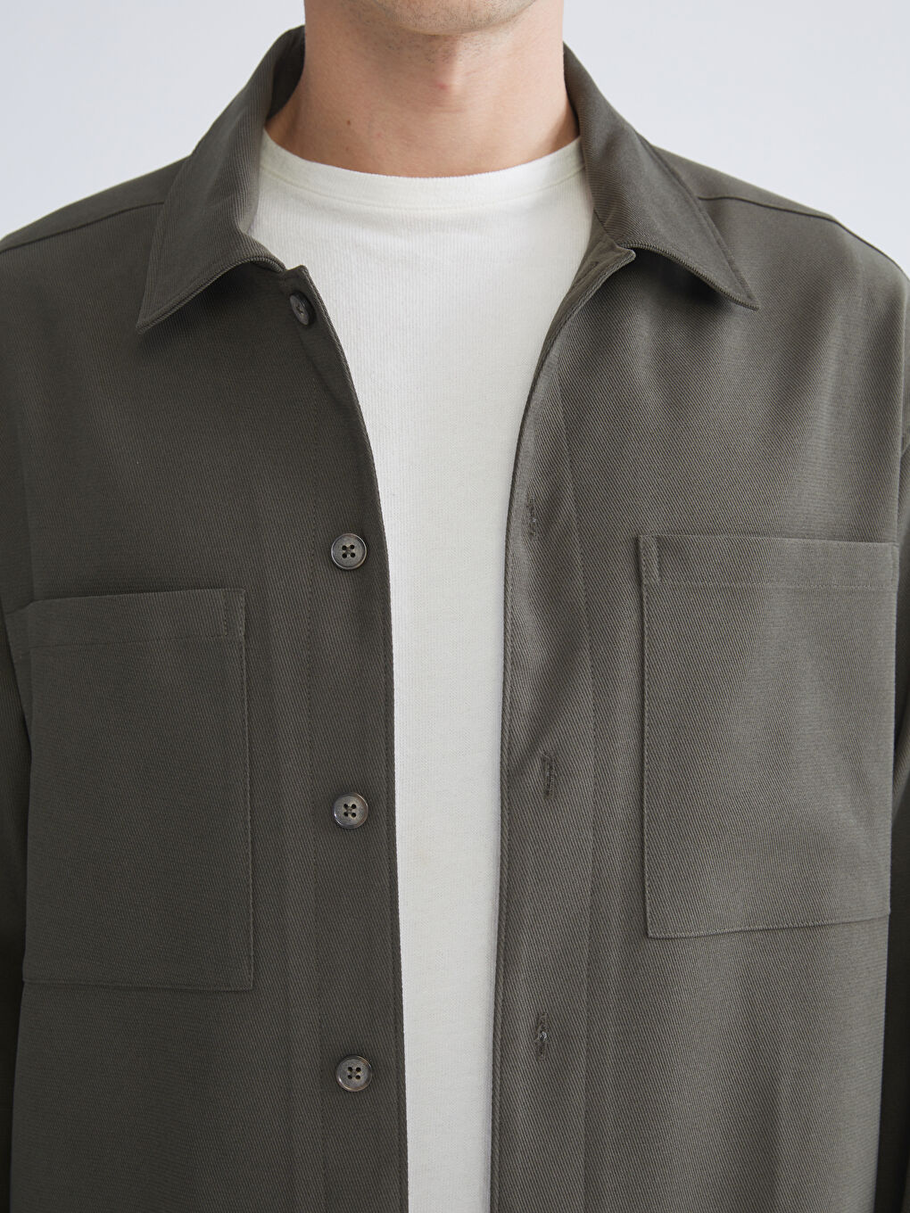 Man KHAKI Shirt Jacket-5