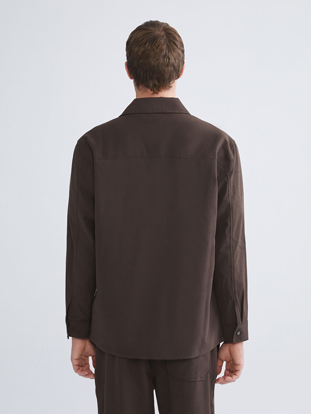 Comfortable Fit Long Sleeve Velvet Men's Shirt Jacket-6