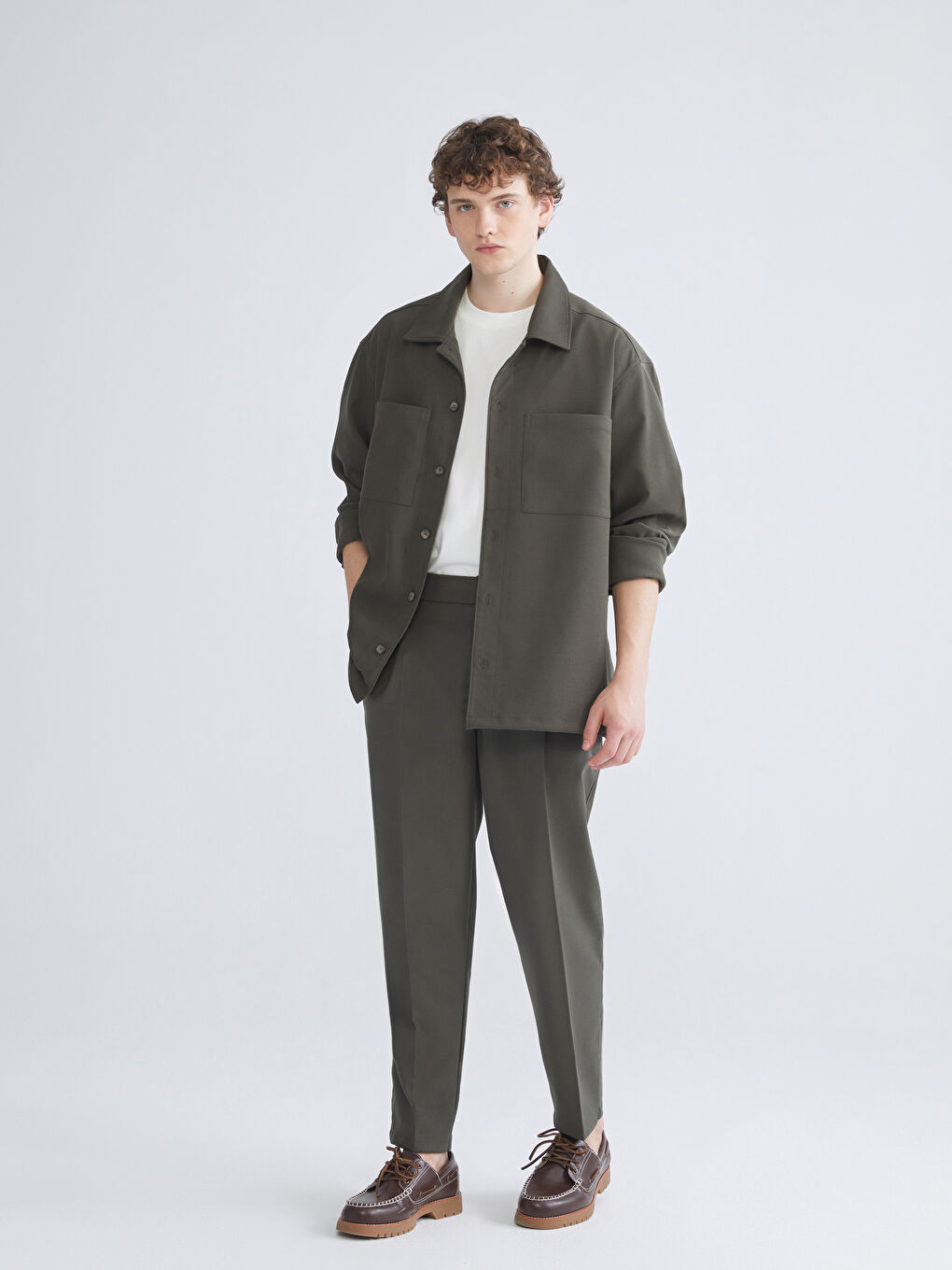 Man KHAKI Shirt Jacket-1