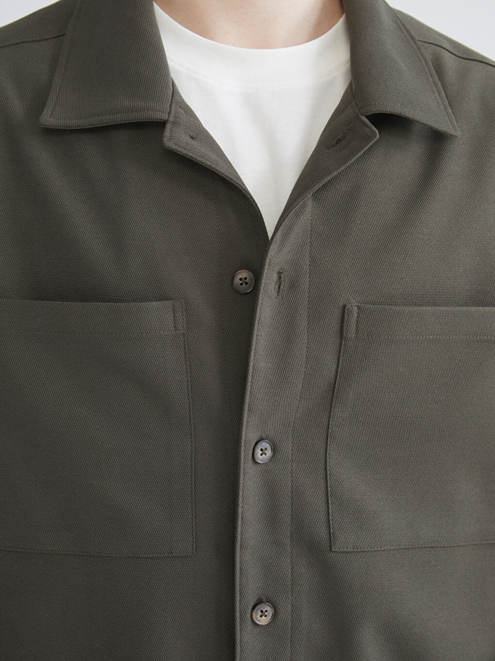 Man KHAKI Shirt Jacket-4