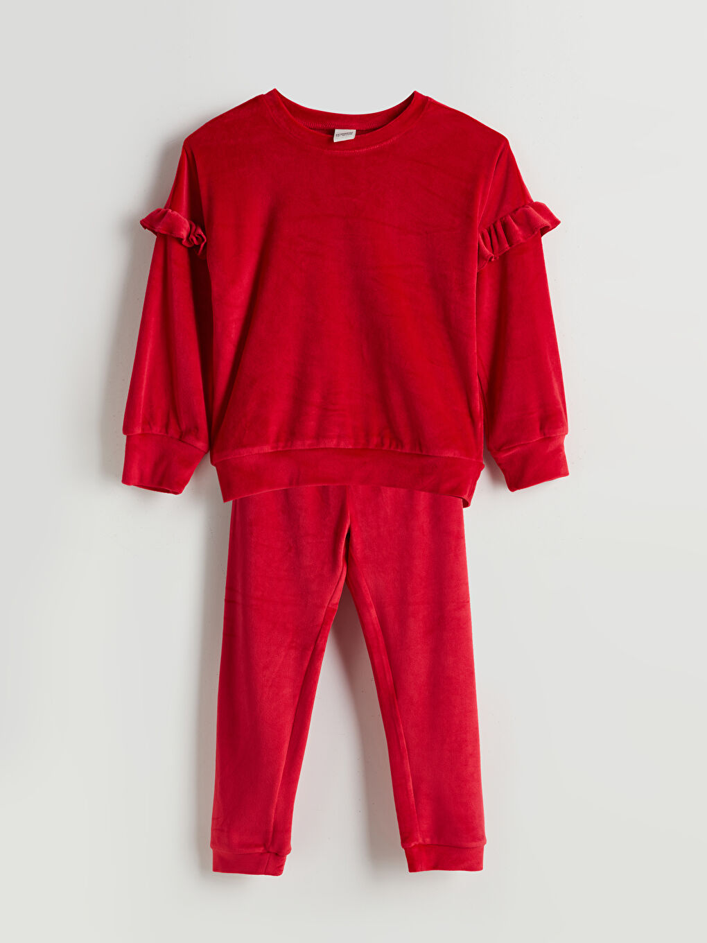 Crew Neck Girls' Pyjama Set