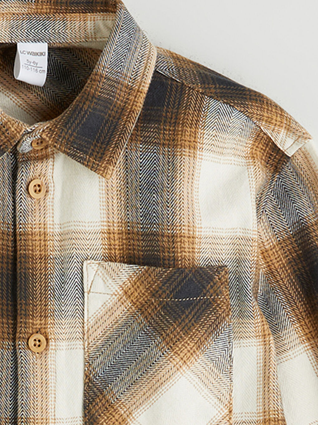 Plaid Boys' Flannel Shirt-2