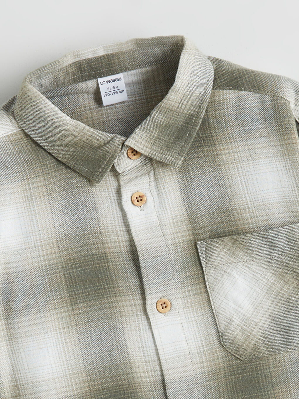 Long Sleeve Plaid Boys' Shirt-1
