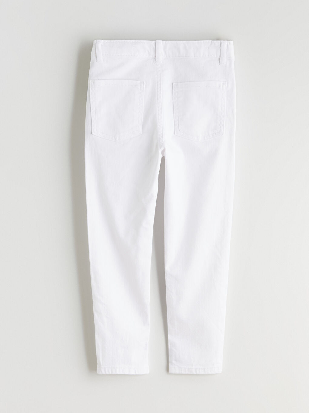 Beyaz Basic Erkek Çocuk Pantolon-4