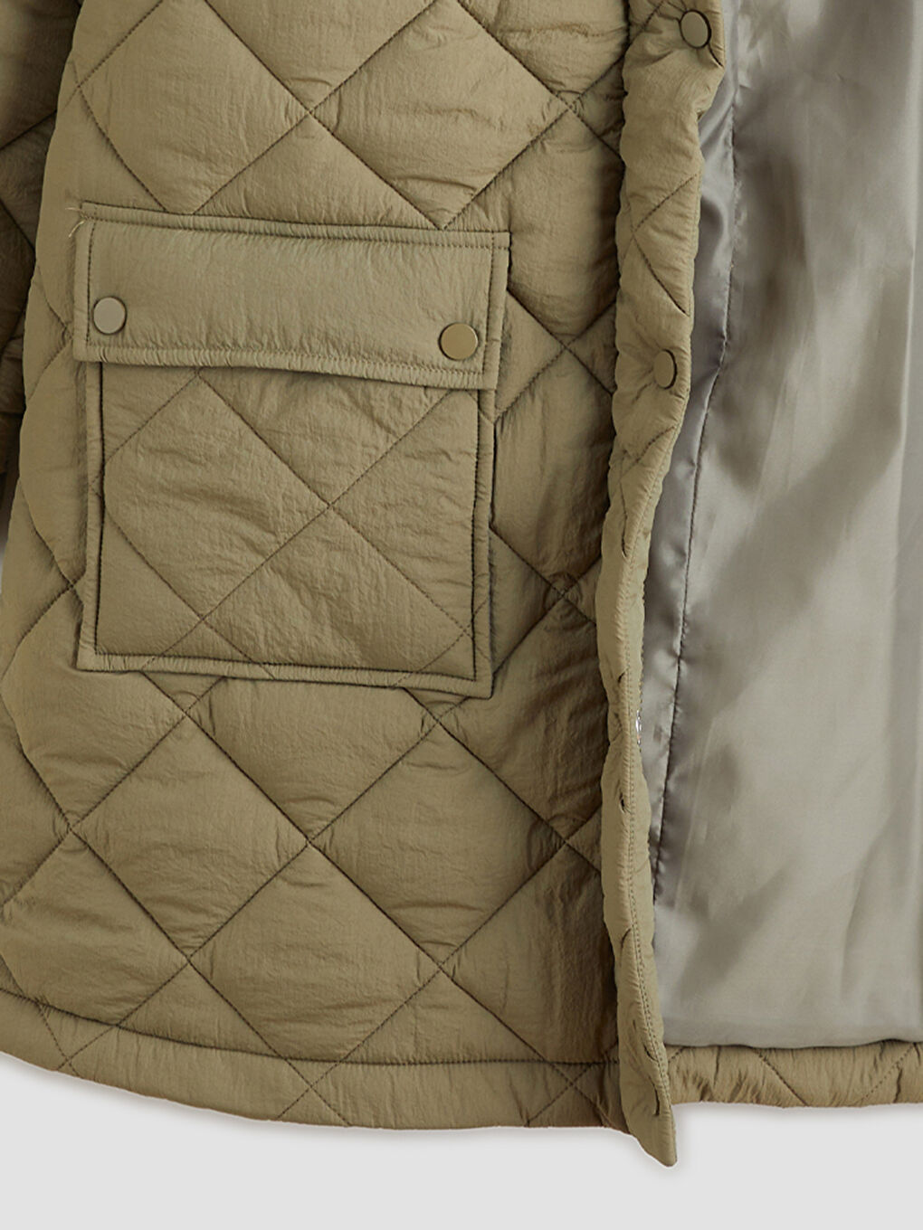 Hooded Quilted Oversize Women's Puffer Coat-7