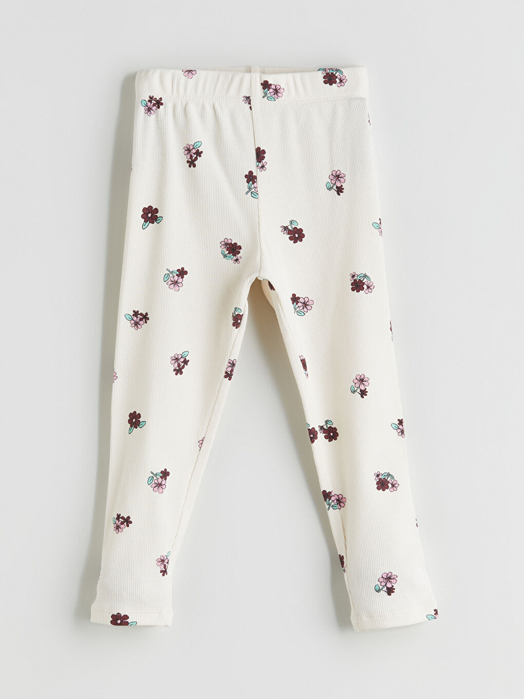 LCW baby Elasticated Waist Floral Girls' Leggings -W59917Z1-LRB