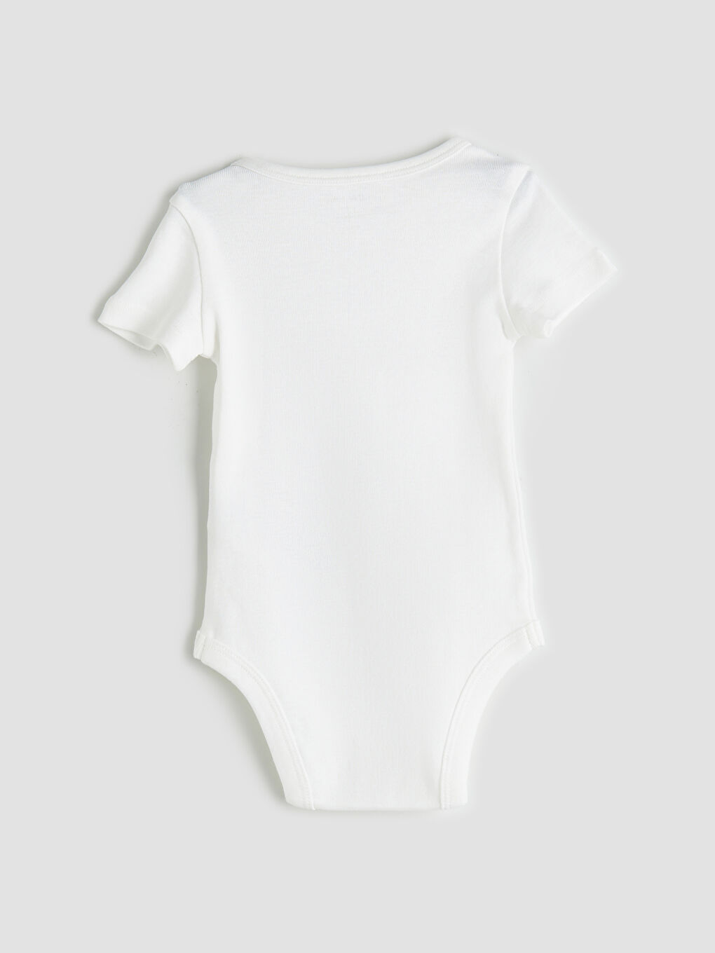 LC WAIKIKI Printed Crew Neck Short Sleeve Baby Boy Snap Fastener Body 2 Pack -W59924Z1-R9J
