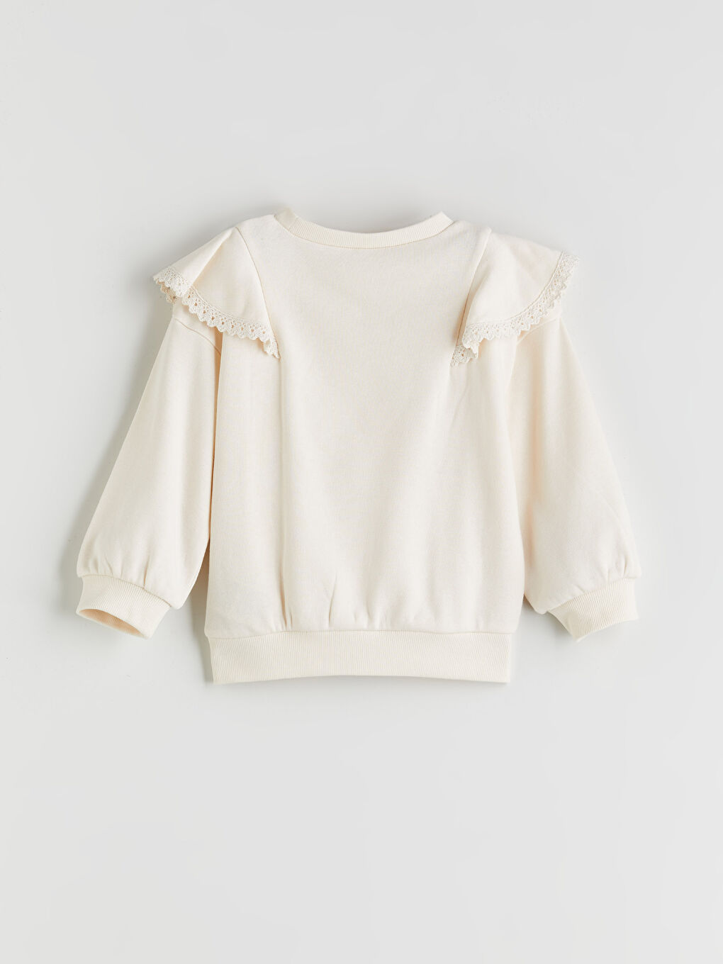 LCW Kids Crew Neck Girls' Sweatshirt -W59931Z1-FRC