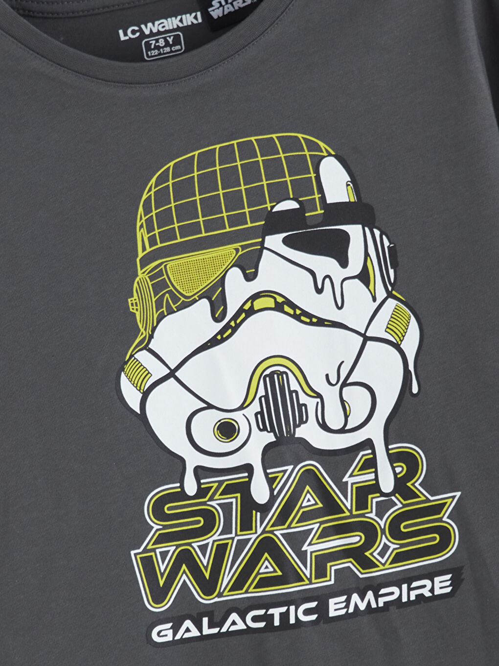 Crew Neck Star Wars Printed Boys' Pyjama Set-2