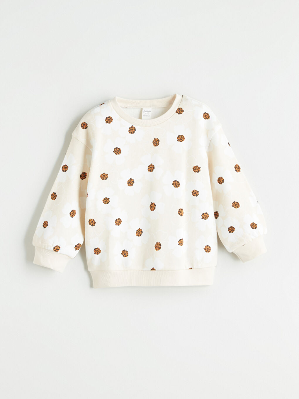 LCW Kids Crew Neck Girls' Sweatshirt -W59945Z1-LQA
