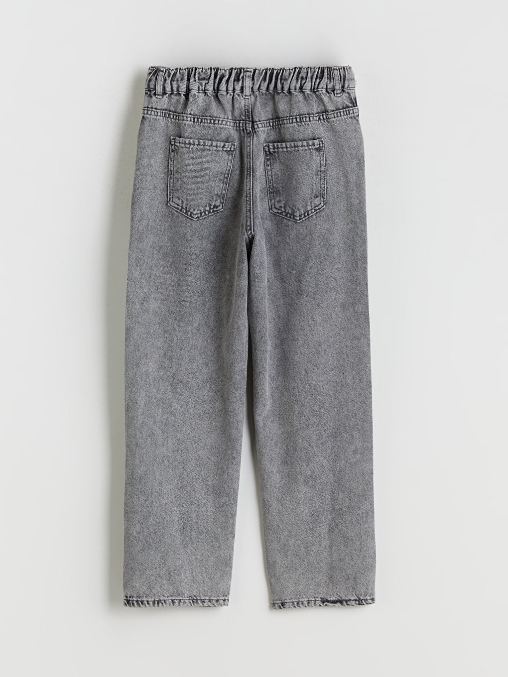 Gri Loose Fit Erkek Çocuk Jean Pantolon-2