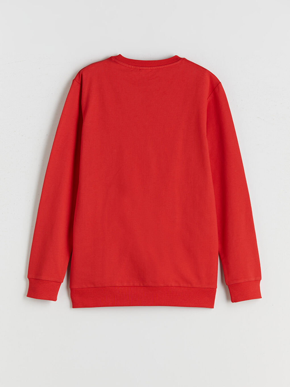 Kırmızı Bisiklet Yaka Erkek Çocuk Sweatshirt-2