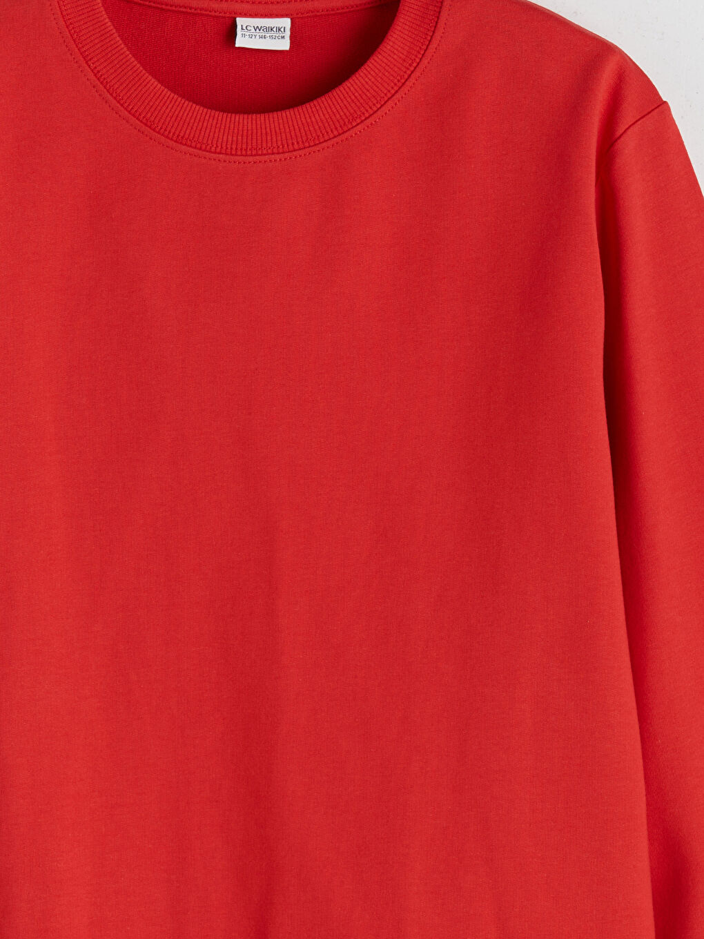 Kırmızı Bisiklet Yaka Erkek Çocuk Sweatshirt-4