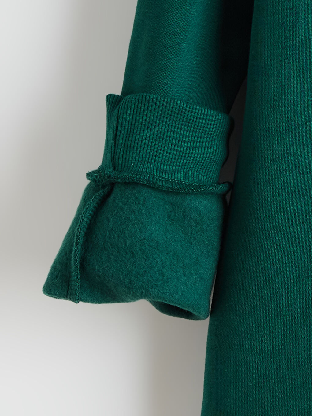 Yeşil Kapüşonlu Erkek Çocuk Sweatshirt-1