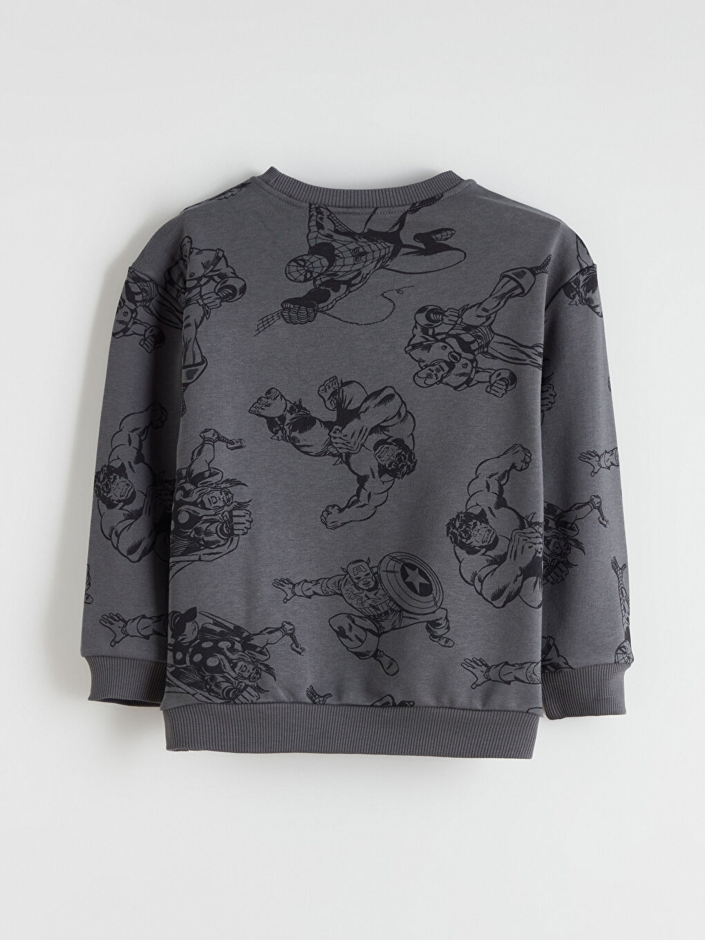 Gri Spider-Man Baskılı Erkek Çocuk Eşofman Takım-5