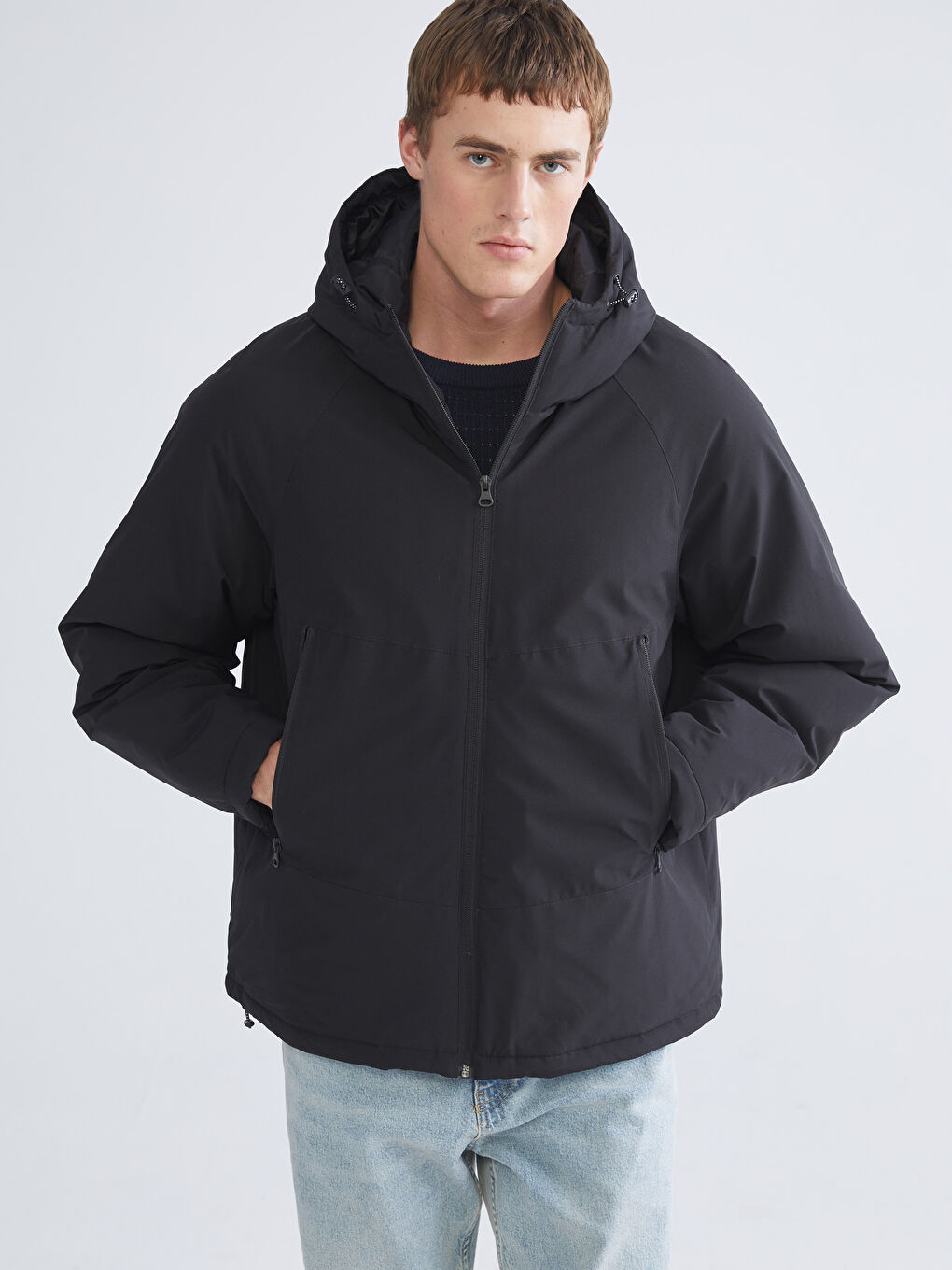 Standard Fit Hooded Men's Coat