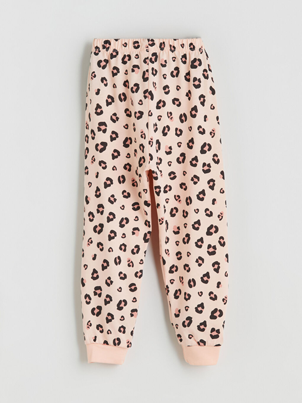 Pembe Leopar Desenli Kız Çocuk Pijama Alt