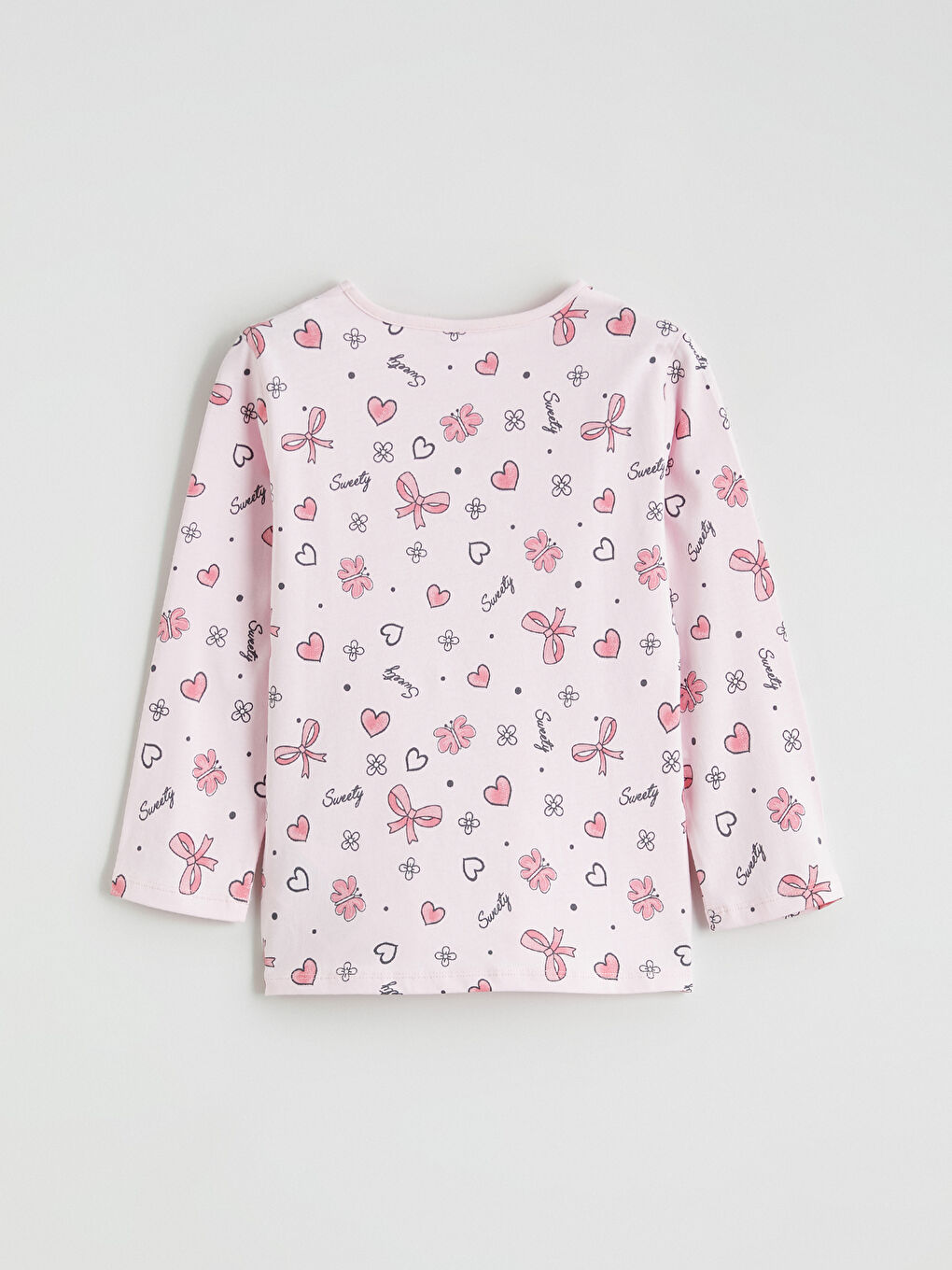 سێتی بیجامەی چاپکراوی بۆ کچان یەخە خڕ-3