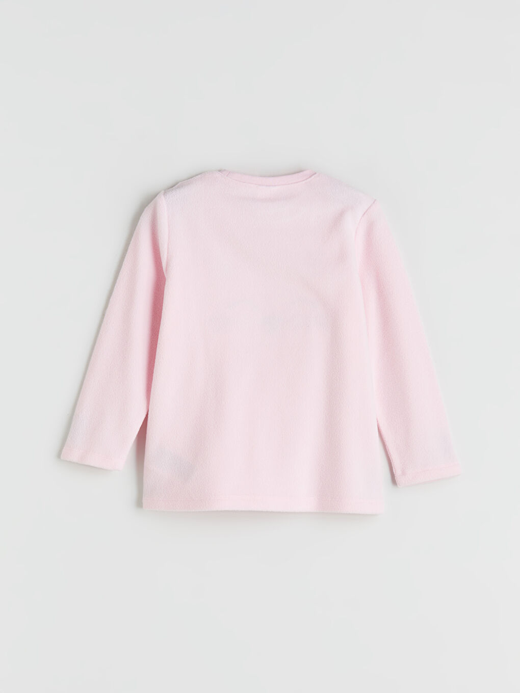 Pembe Kedi İşlemeli Kız Çocuk Pijama Üst-1