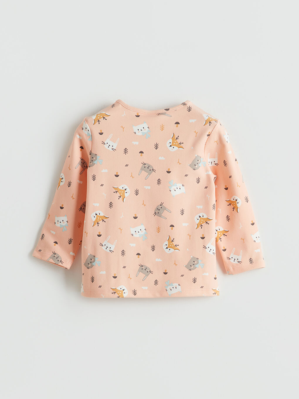 Crew Neck Girls' Pyjama Set-3