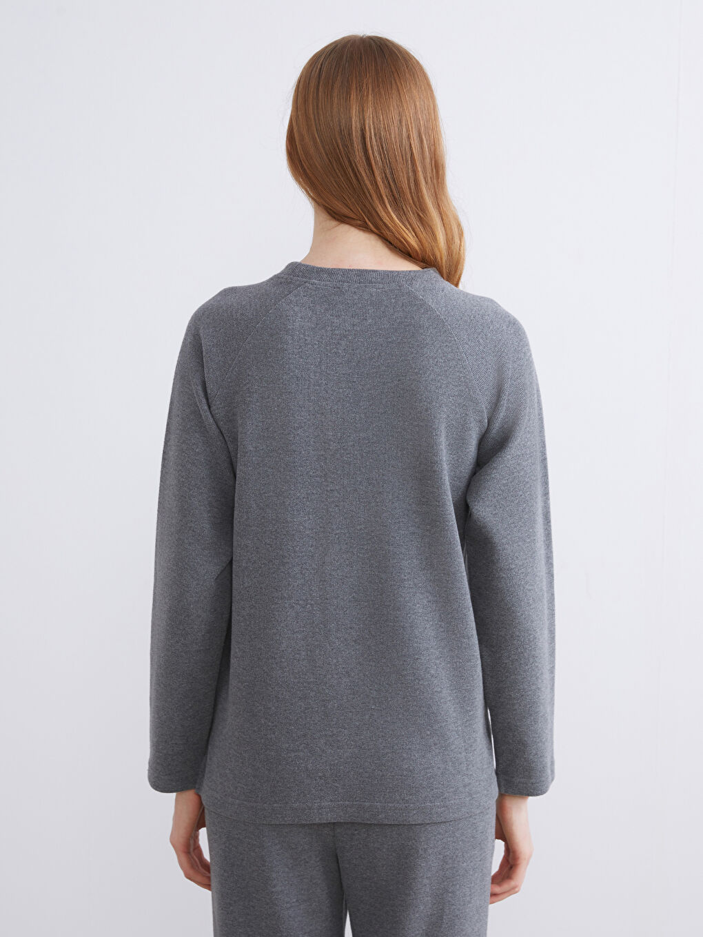 Rundhalsausschnitt Damen-Sweatshirt-3