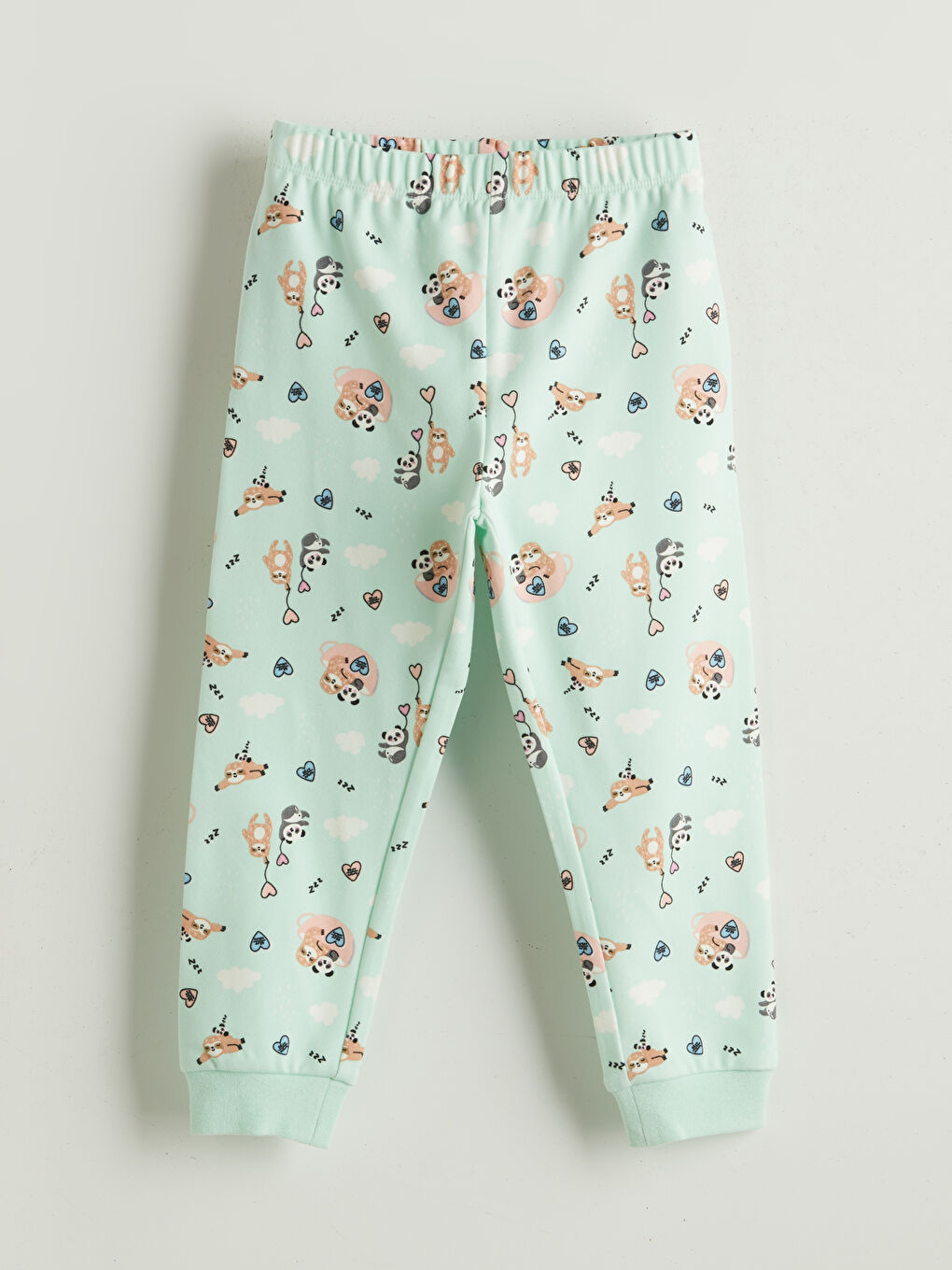 Crew Neck Girls' Pyjama Set-3
